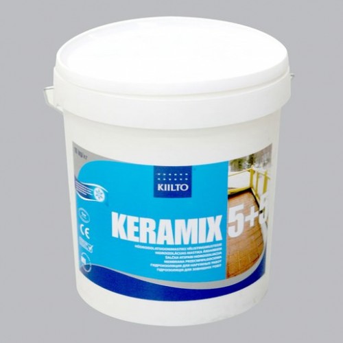 2-х компонентная гидроизоляционная мастика Kiilto Keramix 5+5 - изображение 1