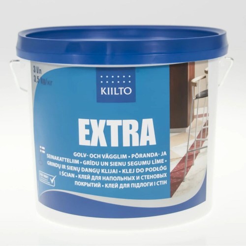 Клей для пола ПВХ и стен Kiilto Extra 3 кг - изображение 1