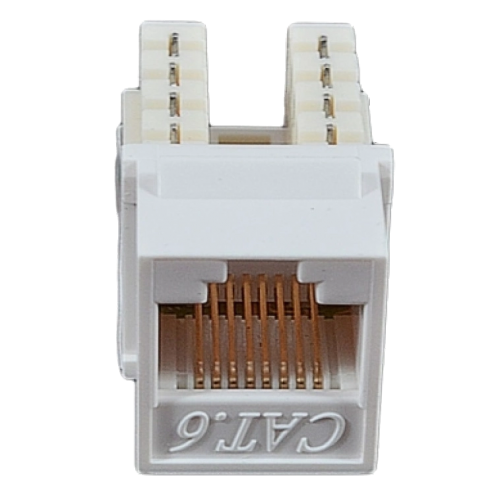 Модуль KeyStone RJ45 UTP, кат. 6, 110, Slim, W – 16.6 мм, белый - фото 1