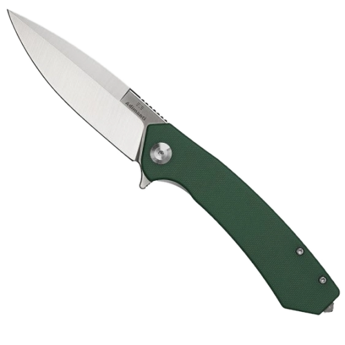 Нож складной зеленый - фото 1