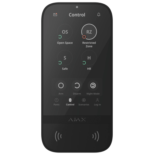 Superior KeyPad TouchScreen G3 Jeweller black - фото 1