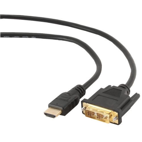 Кабель HDMI - DVI 18+1pin M, 0.5m - фото 1