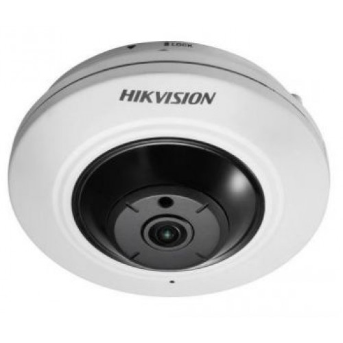 5Мп Fisheye IP видеокамера Hikvision с функциями IVS и детектором лиц - фото 1