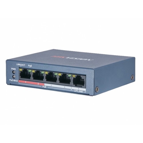 4-портовый POE коммутатор Hikvision - фото 1