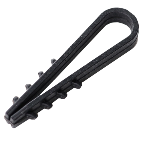 Дюбель-ялинка 8 мм під круглий кабель чорний (пач. 100 шт.) - фото 1