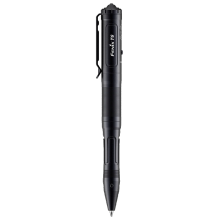 Тактическая ручка с фонариком черная