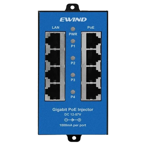 Инжектор PoE 4-портовый - фото 1