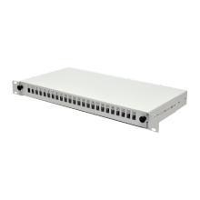 24 порта SC-Simpl./LC-Dupl./E2000, пустая, кабельные вводы для 2xPG13.5 и 2xPG11, 1U, чер