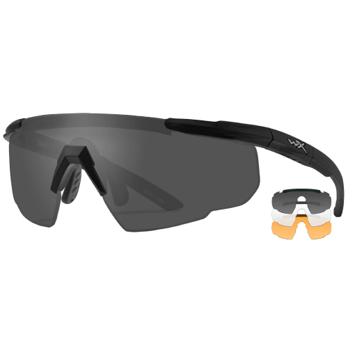 Защитные баллистические очки серые/прозрачные/оранжевые - фото 1