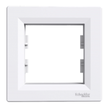 Рамка 1-местная горизонтальная белая Рамка 1-местная горизонтальная белая