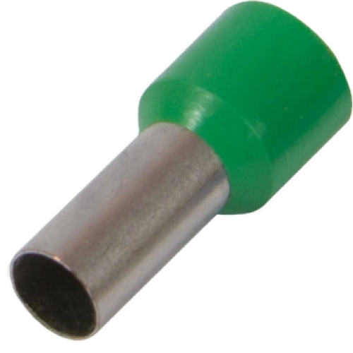 Изолированный втулочный наконечник 1,5 кв.мм, зеленый - фото 1