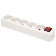 колодка 5 гнезд с заземлением