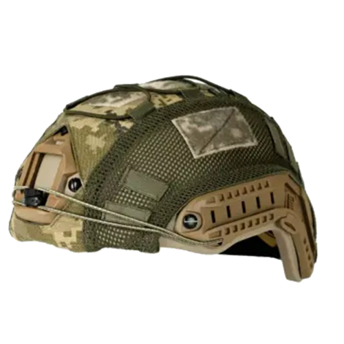 Чехол для шлема комбинированный (ткань+сетка) MM14 укр.пиксепь, размер L - фото 1