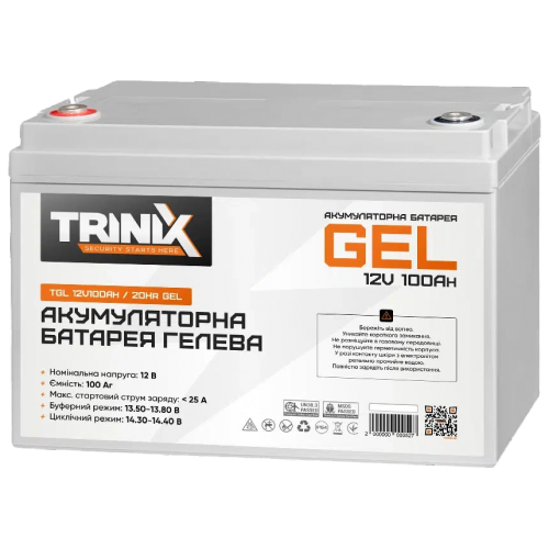 Акумулятор 12В 100А/год гелевий - фото 1